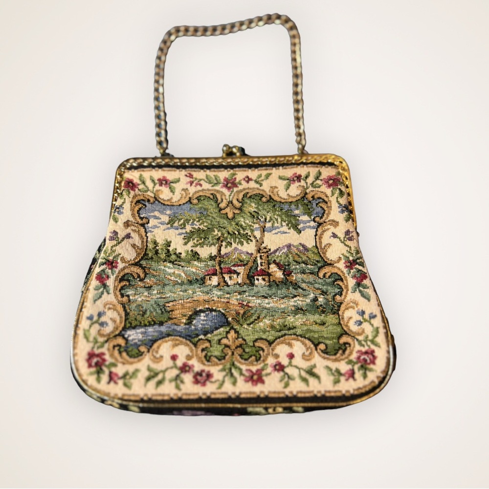 VINTAGE Petit Point Purse - Made in Israel